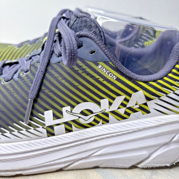 Size 8.5 - Hoka One One Rincon 2 Lime/Navy - Picture 4 of 9